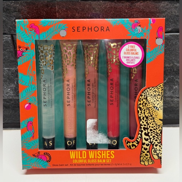 Sephora Other - Sephora Wild Wishes Colorful Gloss Balm Set – 5 Shades Limited Edition New